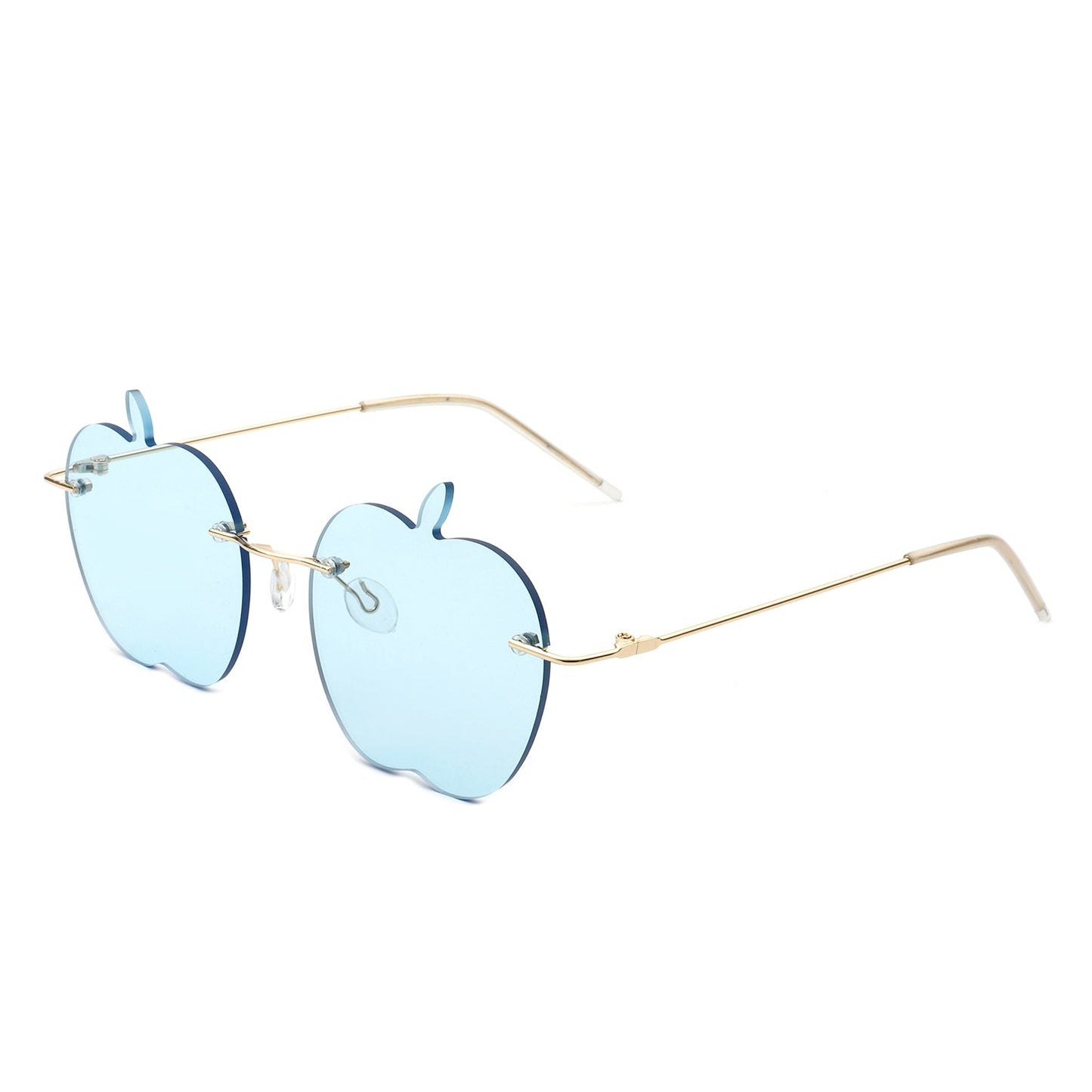 Zephyrus - Rimless Apple Shape Party Frameless Tinted Sunglasses-6