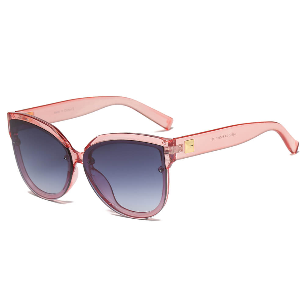 LENOIR | Women Oversized Mirrored Cat Eye Sunglasses-6