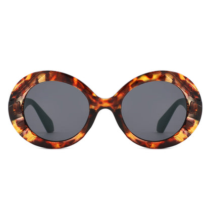 Pixo - Oversized Bold Aviator Retro Round Sunglass-9