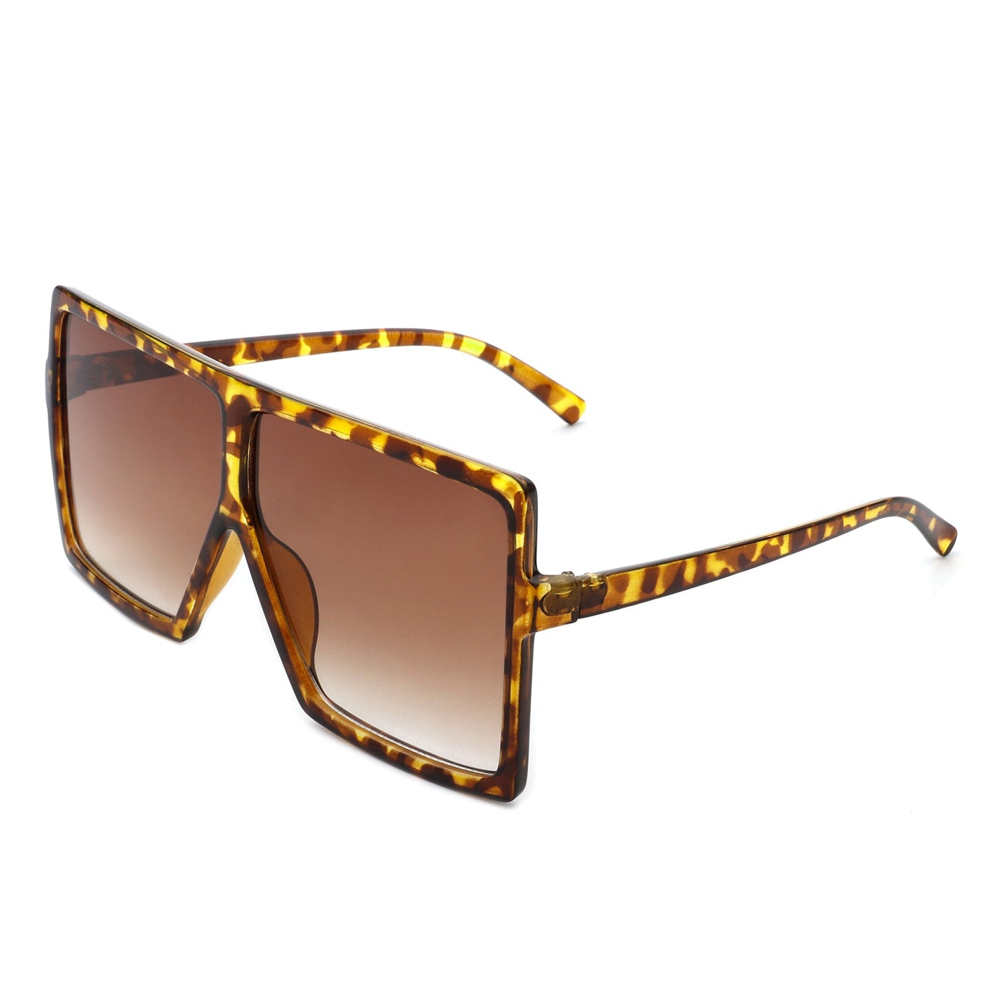 Zenithia - Square Oversize Women Flat Top Fashion Sunglasses-7