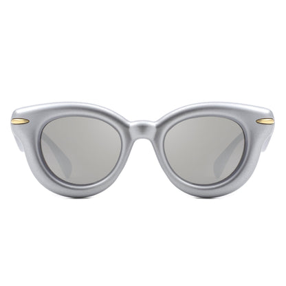 Glide - Round Thick Frame Retro Circle Sunglass-13