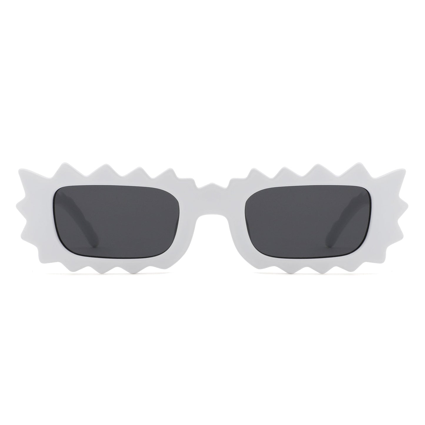 Zenn - Rectangle Modern Spike Irregular Wavy Square Sunglass-10