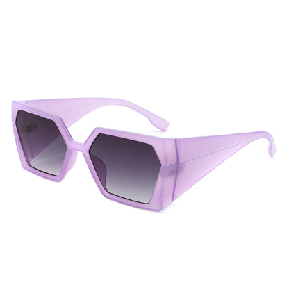 Pulse - Geometric Chunky Fashion Square Sunglass-13