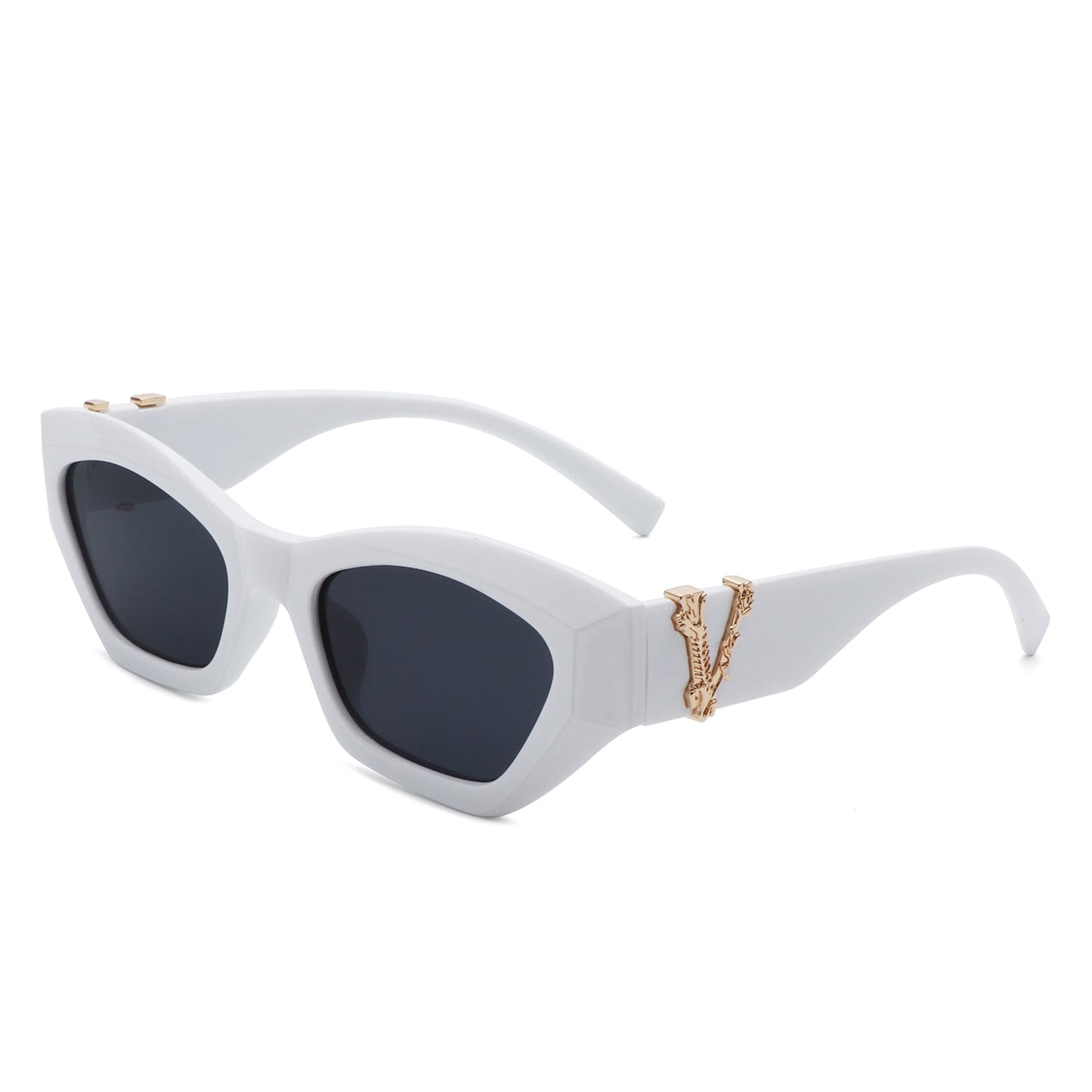 Oclela - Women Square Retro Fashion Cat Eye Sunglasses-2