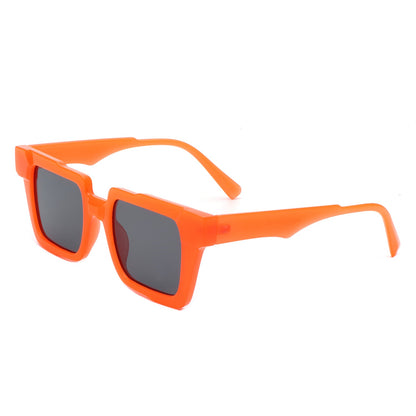 Xeno - Flat Top Geometric Fashion Square Sunglasses-8