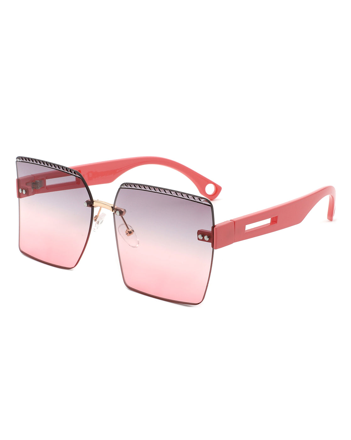 Zephyr - Cramilo Oversize Curved Tinted Lens Sunglasses - Square Frame Unisex Sun Glasses - UVA & UVB Protection Polycarbonate Lens Eyewear-11