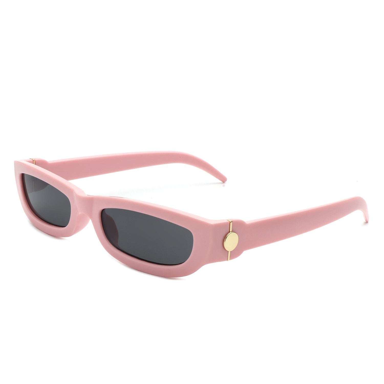 Skybloom - Rectangle Retro Slim Tinted Narrow Sunglasses-11