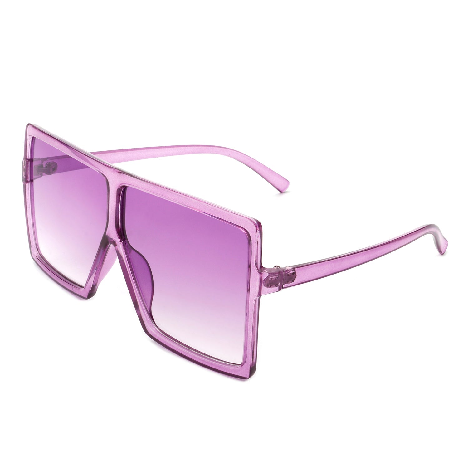 Zenithia - Square Oversize Women Flat Top Fashion Sunglasses-9