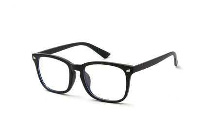 Venezia | Classic Rectangle Horn Rimmed Blue Light Blocker Glasses-2