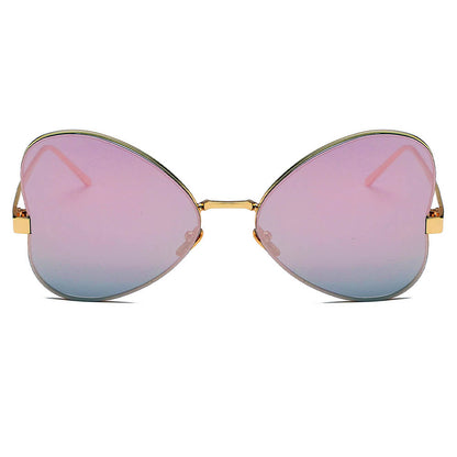 LINDSAY | Women Oversized Rounded Butterfly Fashion Sunglasses-1