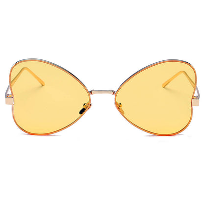 LINDSAY | Women Oversized Rounded Butterfly Fashion Sunglasses-5