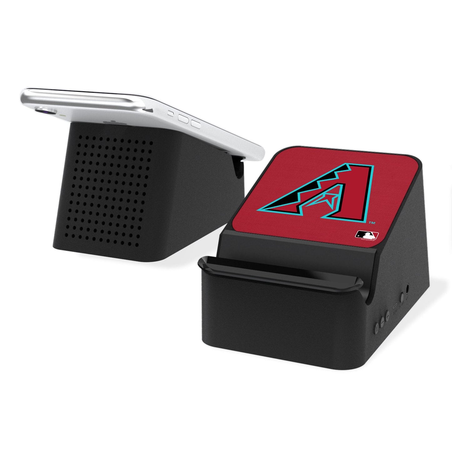 Arizona Diamondbacks Solid Wireless Charging Station and Bluetooth Speaker-0