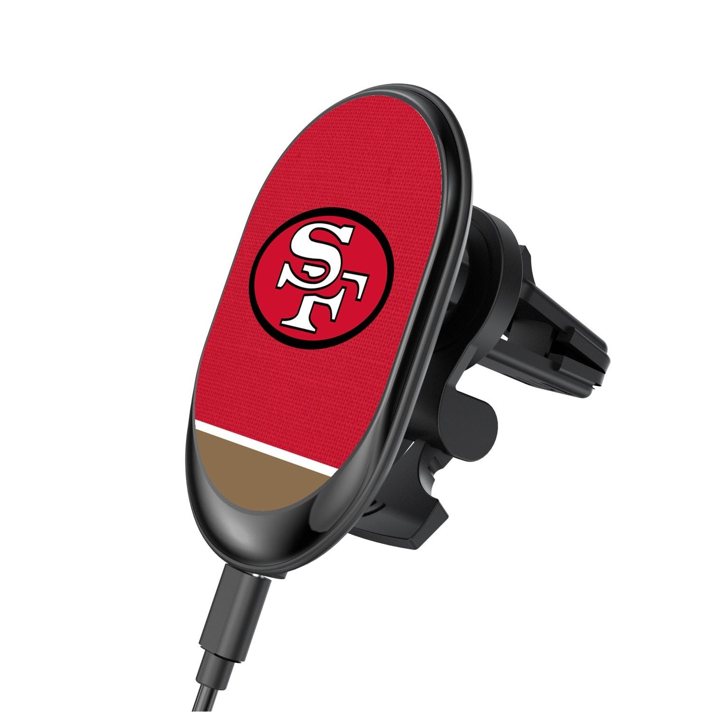 San Francisco 49ers Solid Wordmark Wireless Car Charger-0