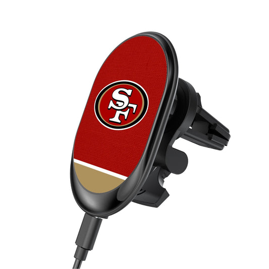 San Francisco 49ers Solid Wordmark Wireless Car Charger-0