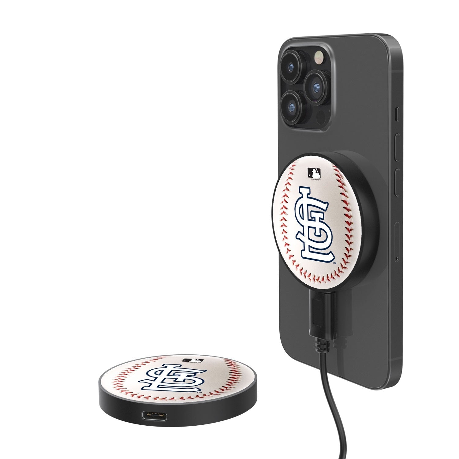 St Louis Cardinals Baseball 15-Watt Wireless Magnetic Charger-0