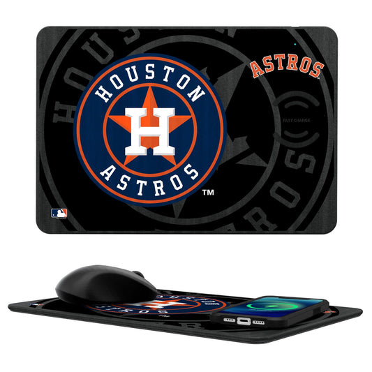 Houston Astros Tilt 15-Watt Wireless Charger and Mouse Pad-0