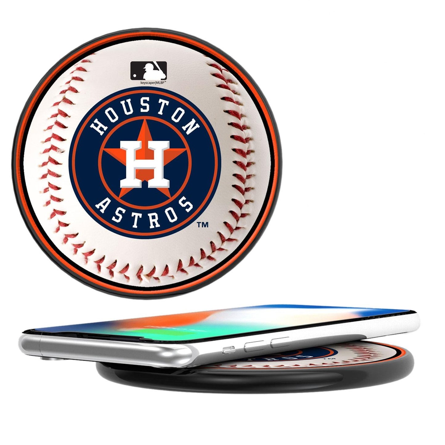 Houston Astros Baseball 15-Watt Wireless Charger-0