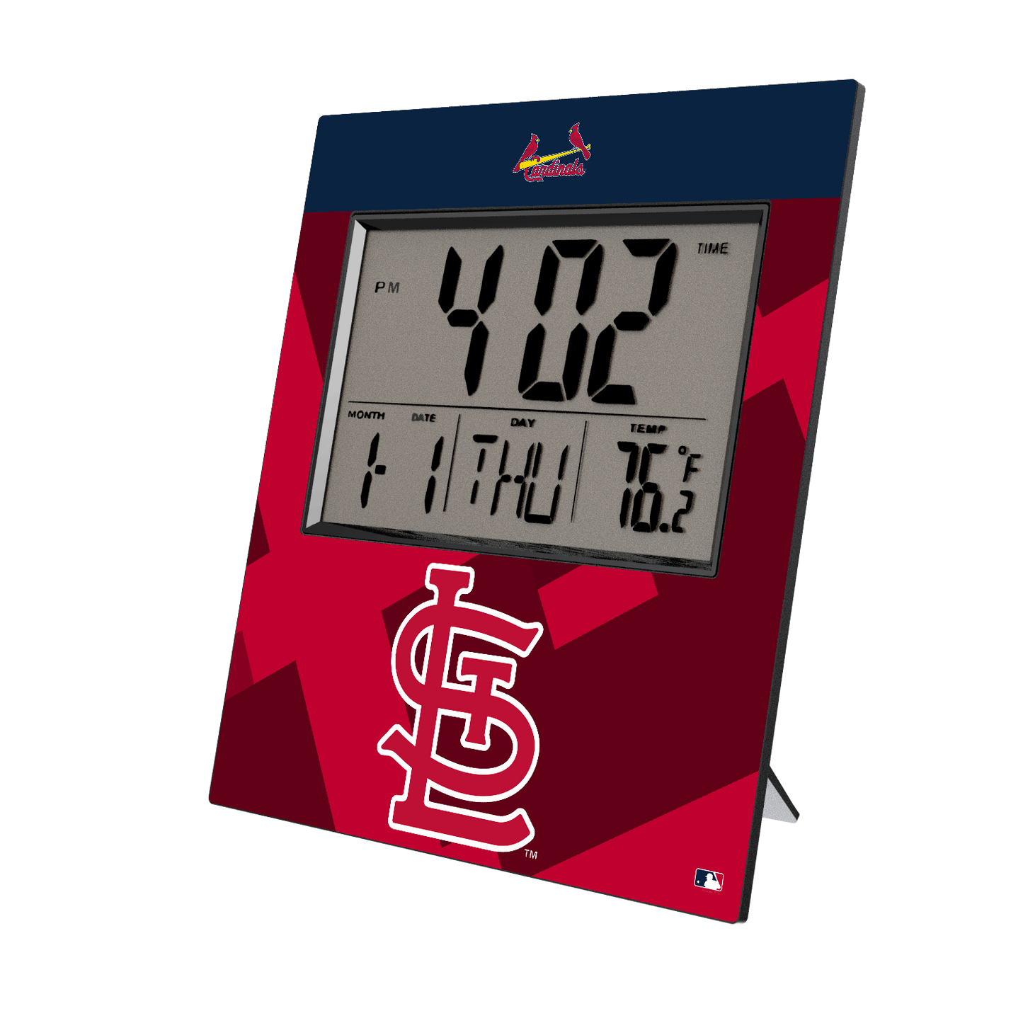 St Louis Cardinals Color Block Wall Clock-0