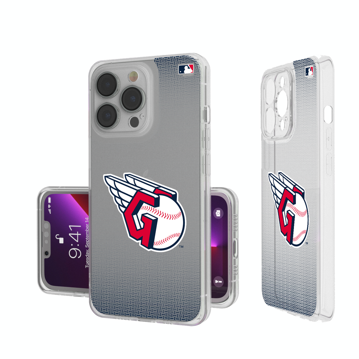 Cleveland Guardians Linen Clear Phone Case-0