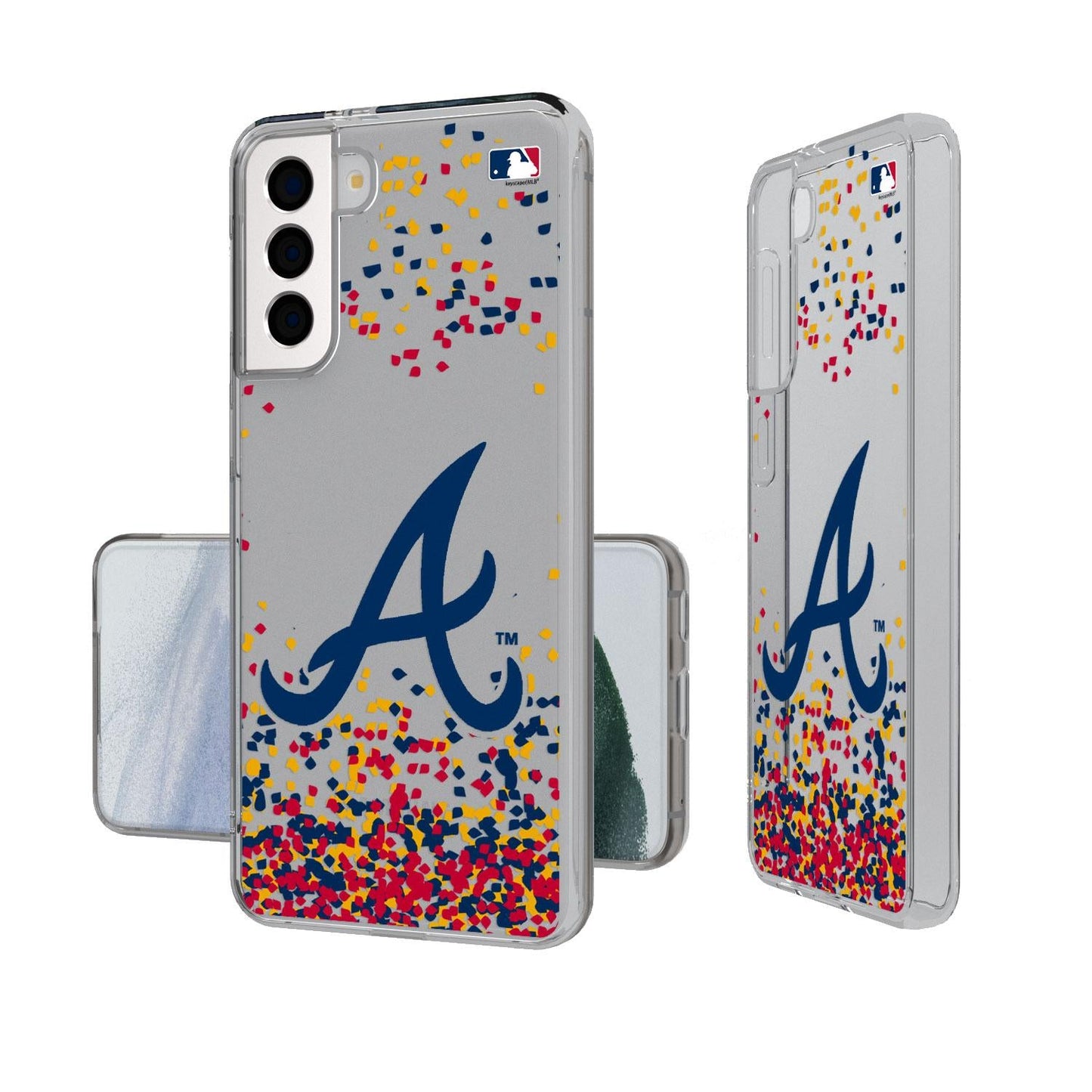 Atlanta Braves Confetti Clear Case-1