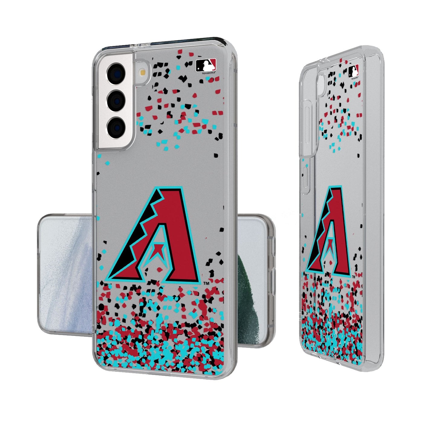 Arizona Diamondbacks Confetti Clear Phone Case-1