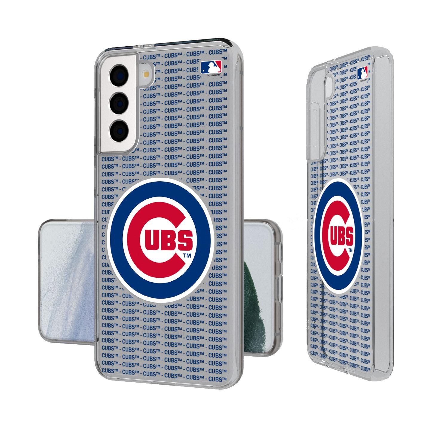 Chicago Cubs Blackletter Clear Case-1