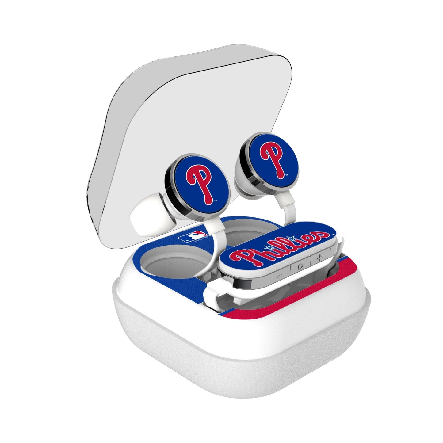 Philadelphia Phillies Stripe Wireless Earbuds-0