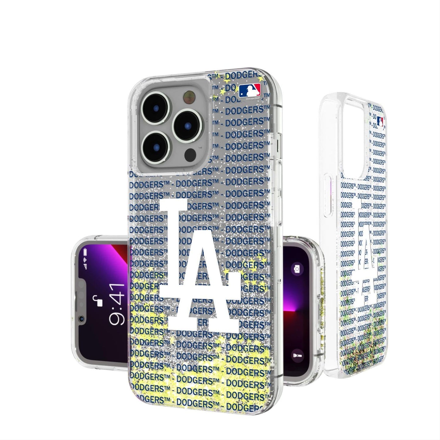 LA Dodgers Blackletter Glitter Case-0