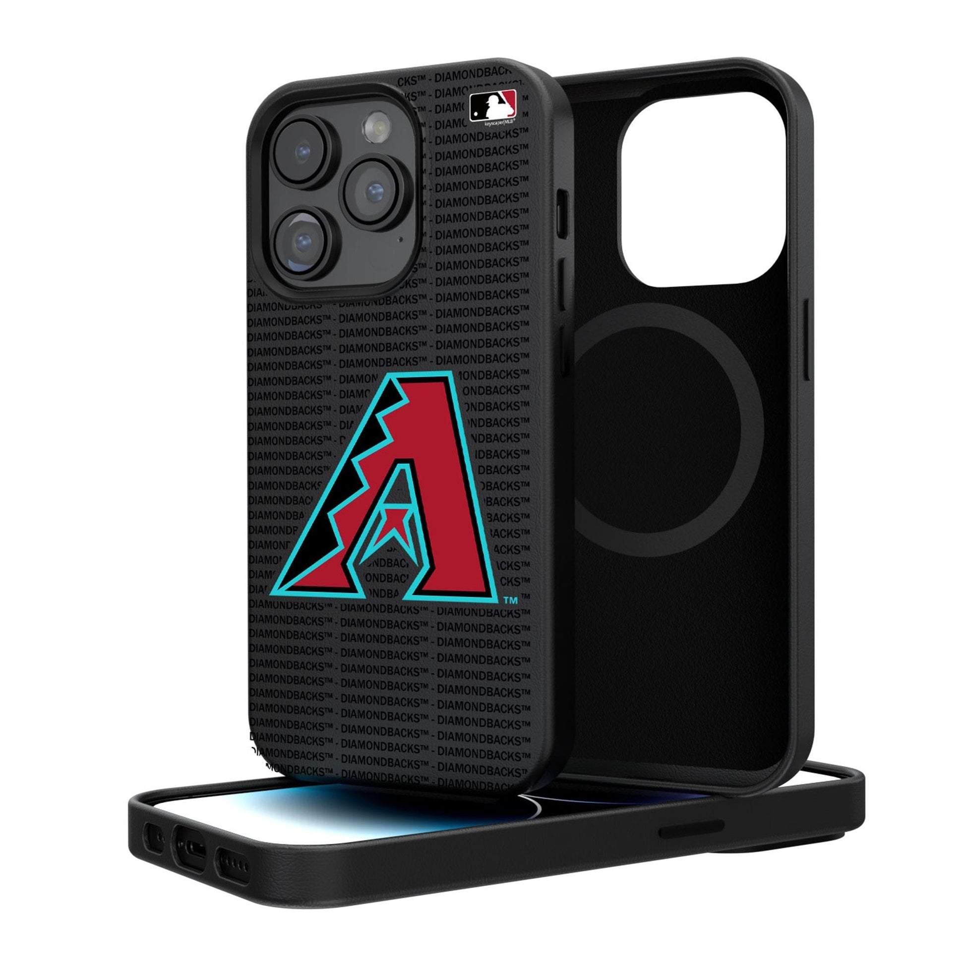 Arizona Diamondbacks Text Backdrop Magnetic Phone Case-0