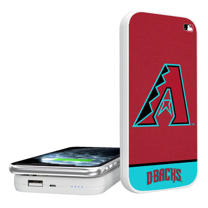 Arizona Diamondbacks Endzone Solid 5000mAh Portable Wireless Charger-0