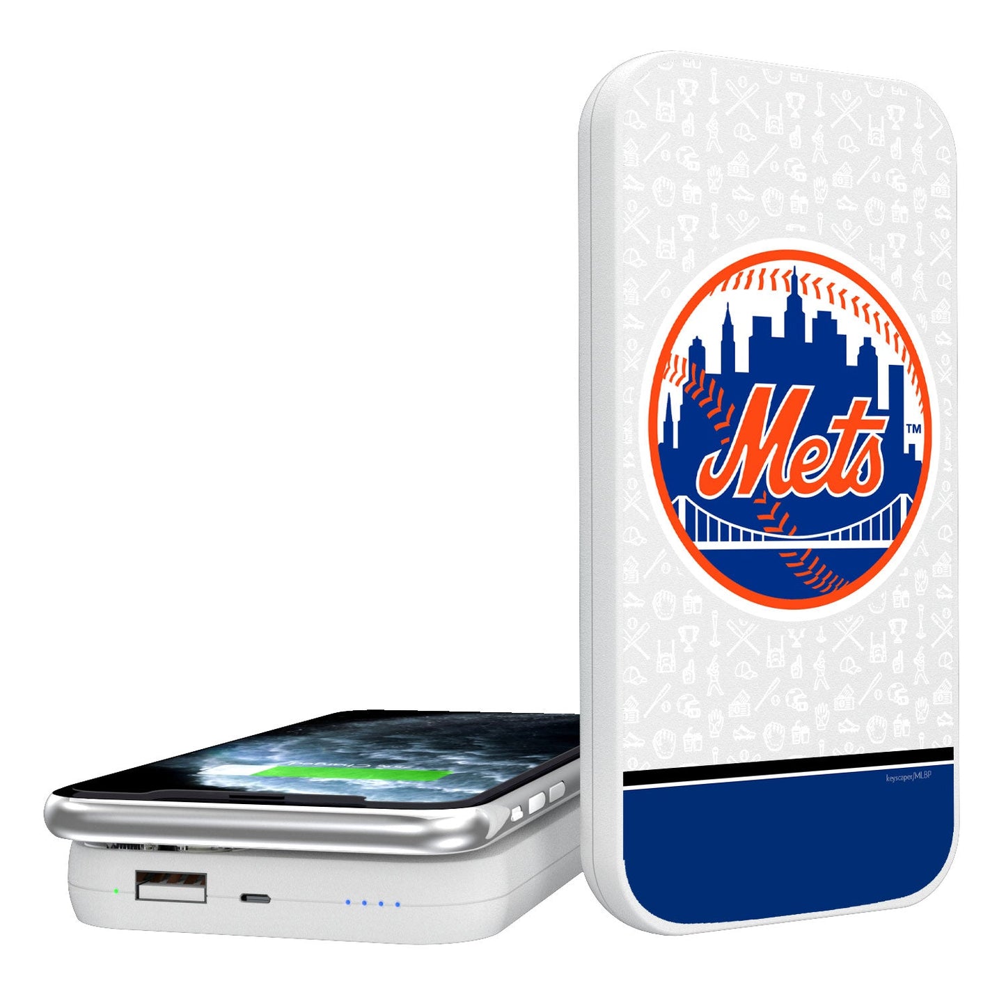 New York Mets Memories 5000mAh Portable Wireless Charger-0