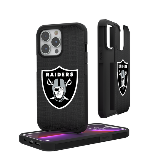 Las Vegas Raiders Linen Rugged Phone Case-0