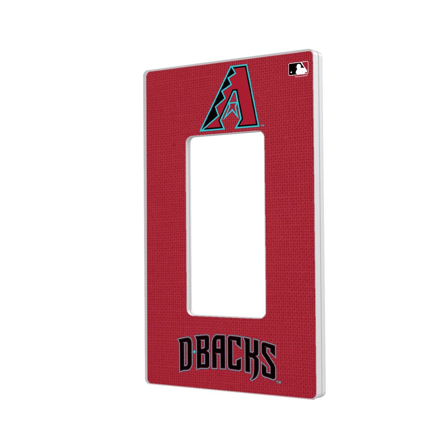 Arizona Diamondbacks Solid Hidden-Screw Light Switch Plate-1