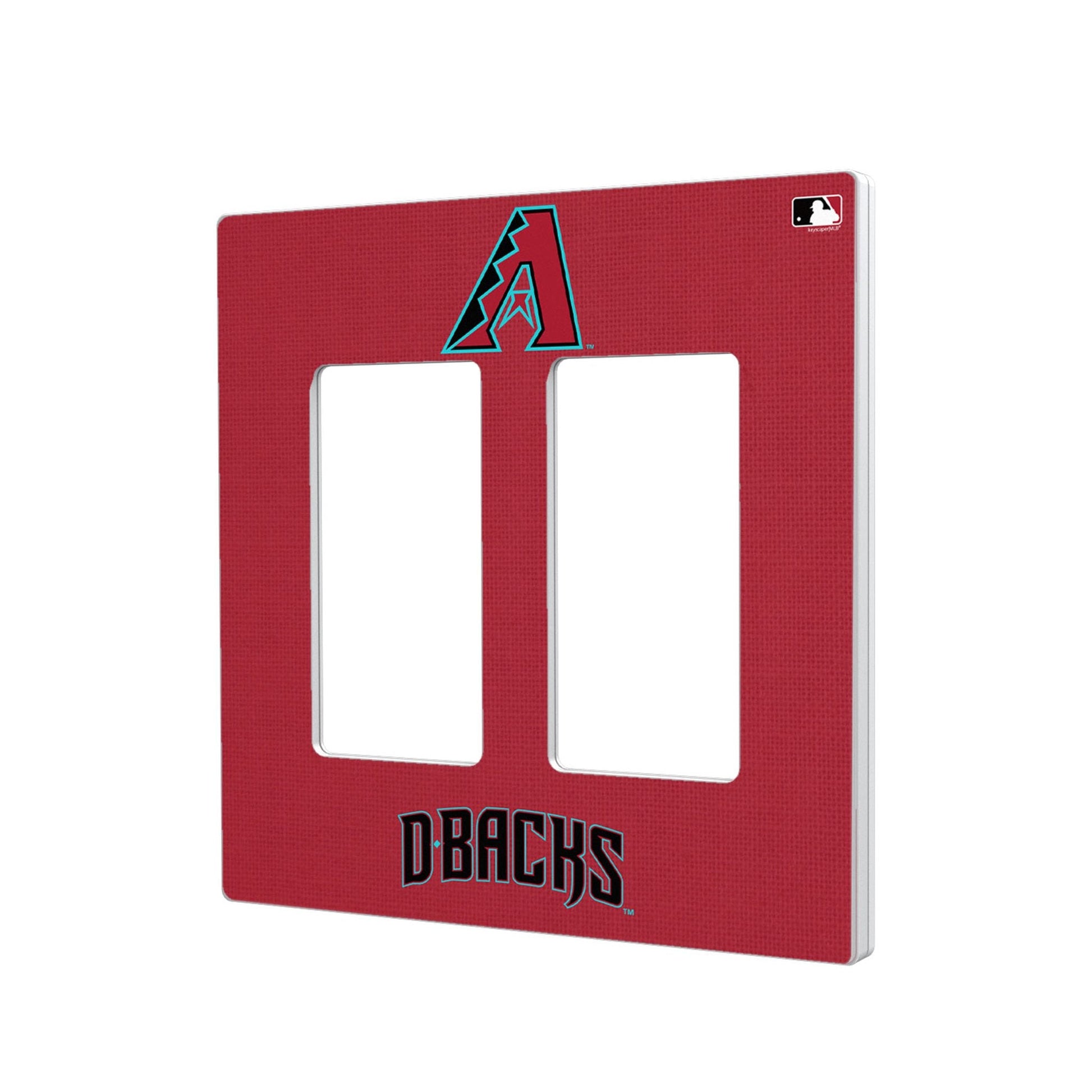 Arizona Diamondbacks Solid Hidden-Screw Light Switch Plate-3