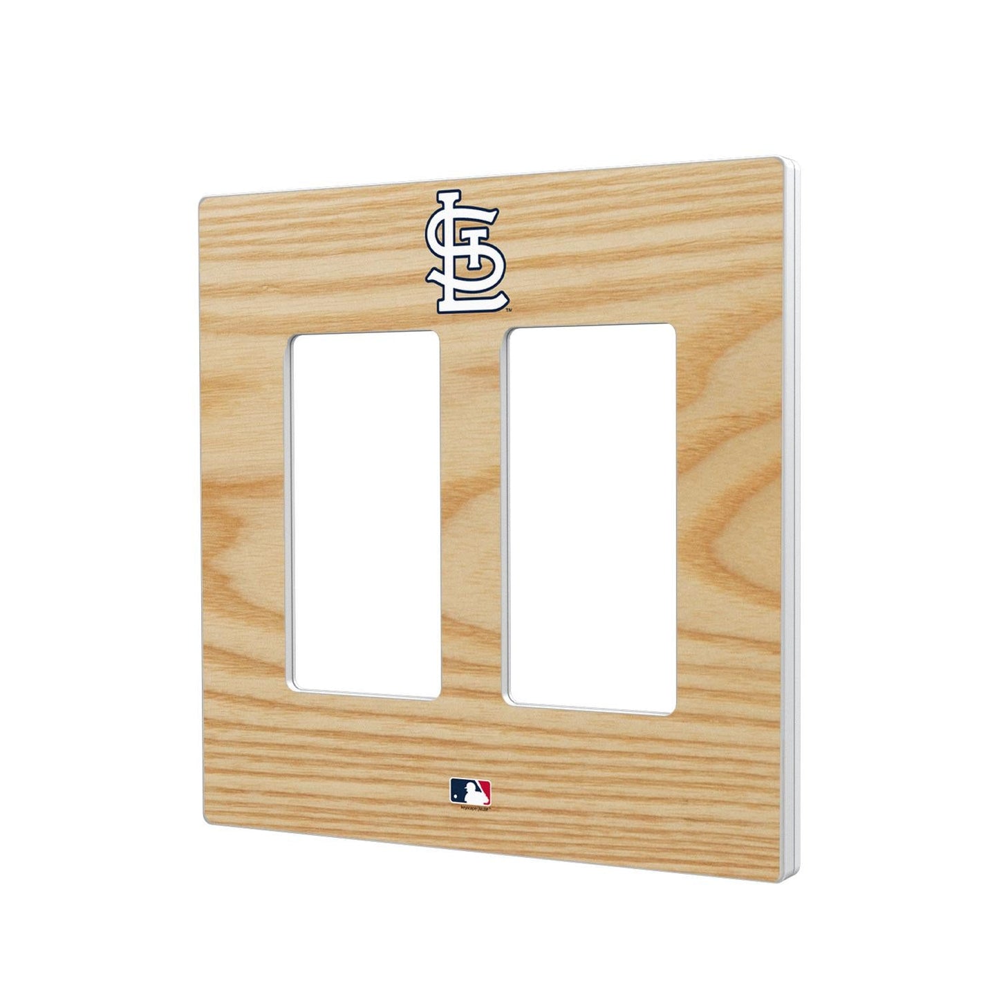 St Louis Cardinals Wood Bat Hidden-Screw Light Switch Plate-3