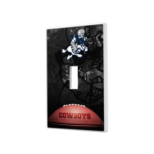 Dallas Cowboys 1966-1969 Historic Collection Legendary Hidden-Screw Light Switch Plate-0