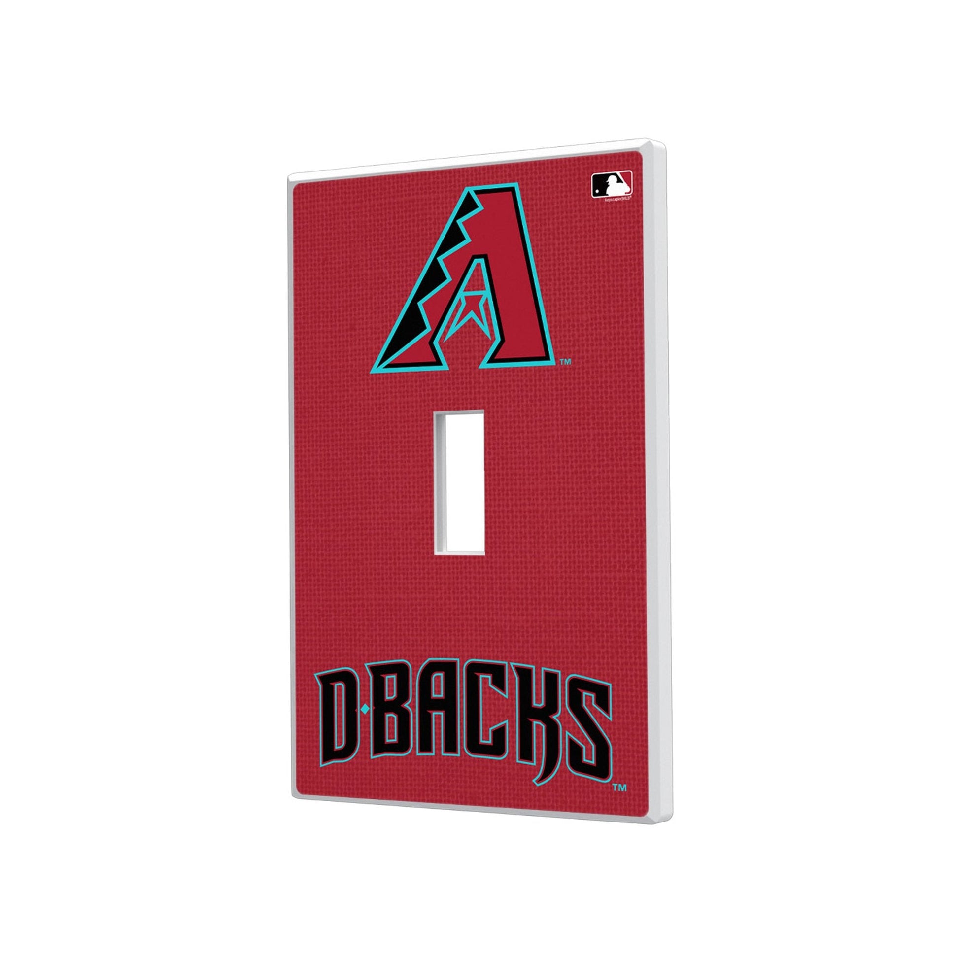 Arizona Diamondbacks Solid Hidden-Screw Light Switch Plate-0