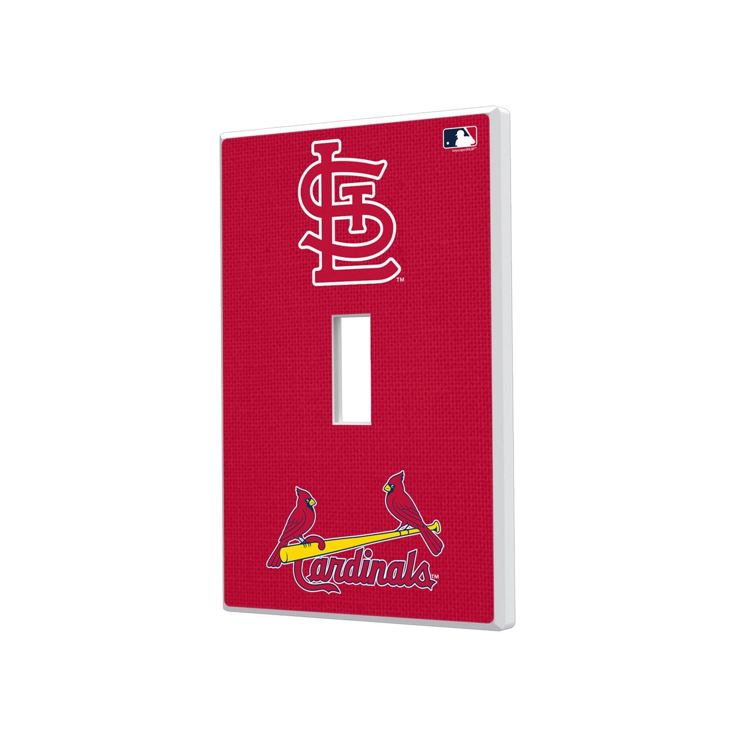 St Louis Cardinals Solid Hidden-Screw Light Switch Plate-0