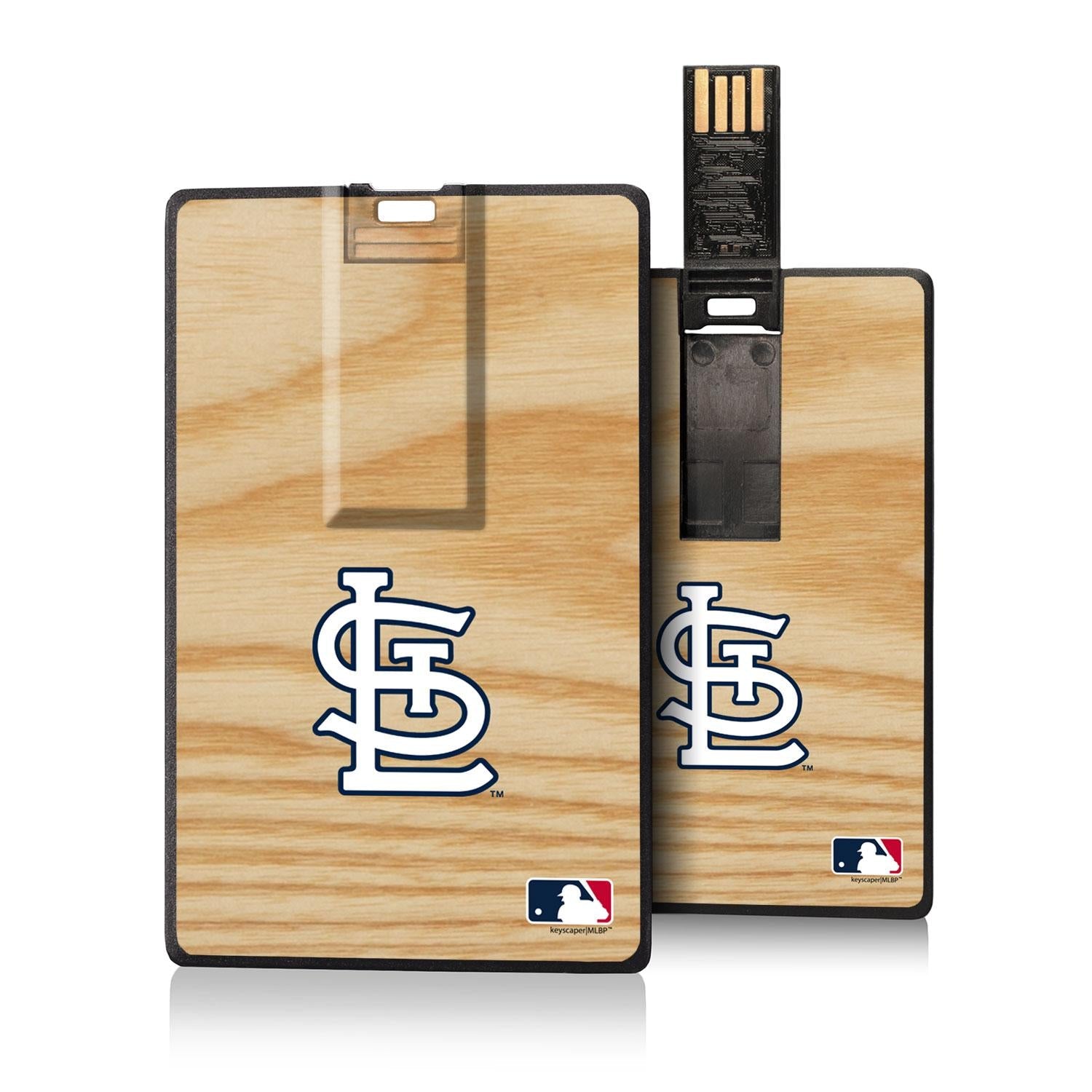 St Louis Cardinals Wood Bat Credit Card USB Drive 32GB-0