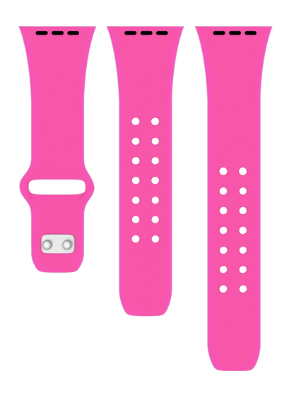 Barbie Pink Silicone Apple Watch Band