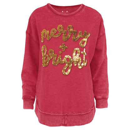 Sequins Merry & Bright Cozy Poncho Fleece