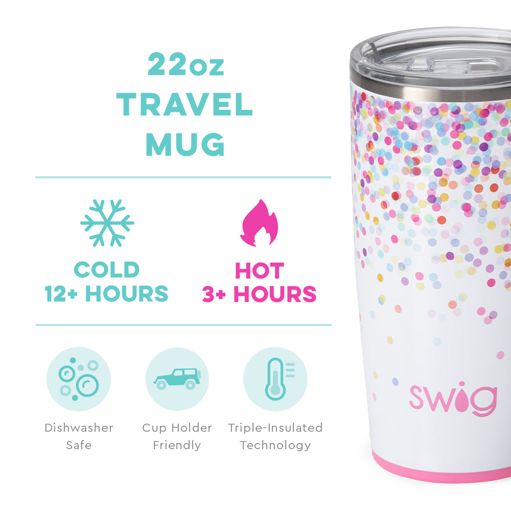 Confetti 22 oz Travel Mug