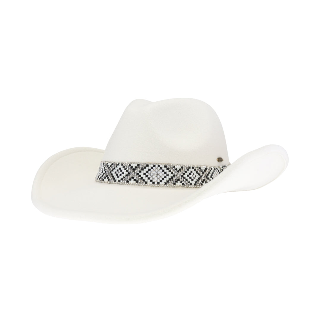 Las Cruces Vegan Fabric Cowboy Hat