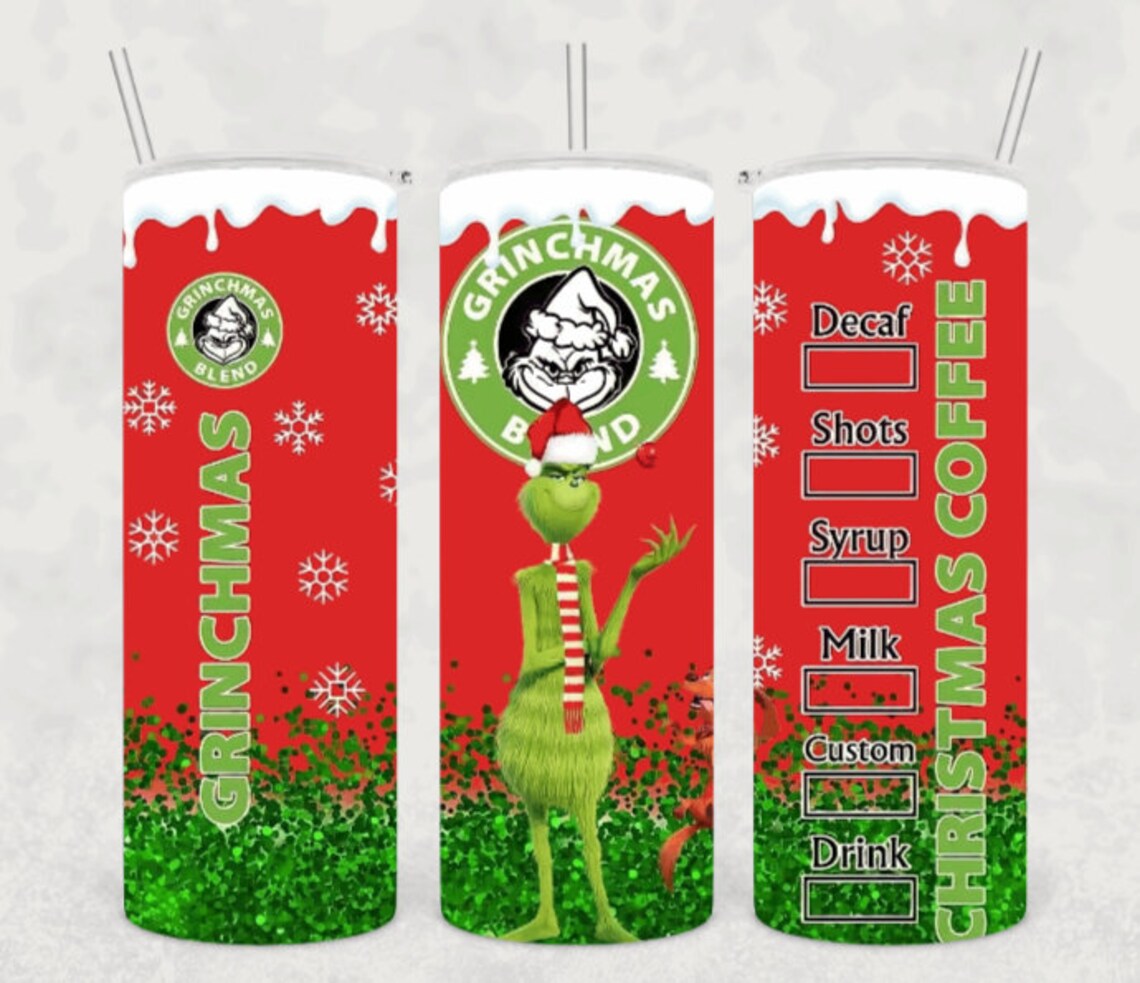 Grinch Starbucks 20 oz Tumbler with Straw