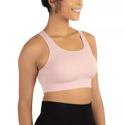 Member's Mark Seamless Racerback Sports Bra Size XL Daylily Pink