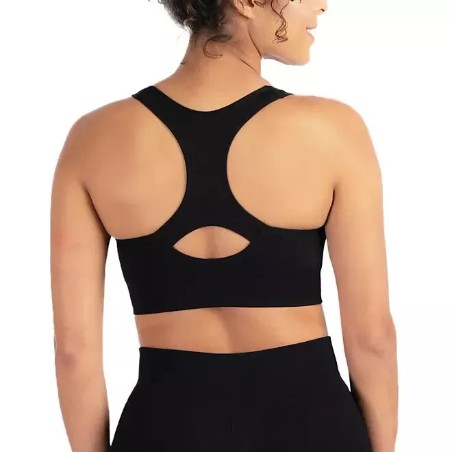 Member's Mark Seamless Racerback Sports Bra Size M Black