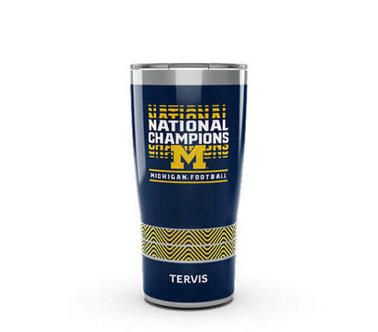 Michigan Wolverines Tervis College Football Playoff 2023 National Champions 20oz. Stainless Steel Tumbler