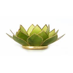 Gemstone Lotus Tea Light Holder