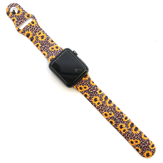 Leopard Sunflower Apple Watch Band