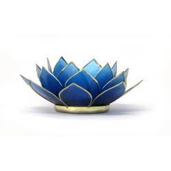 Gemstone Lotus Tea Light Holder